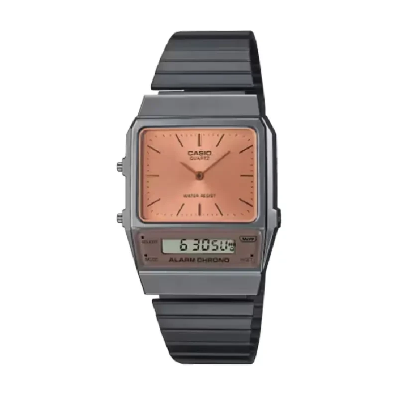 Casio Vintage Dual-time Watch- AQ-800ECGG-4A